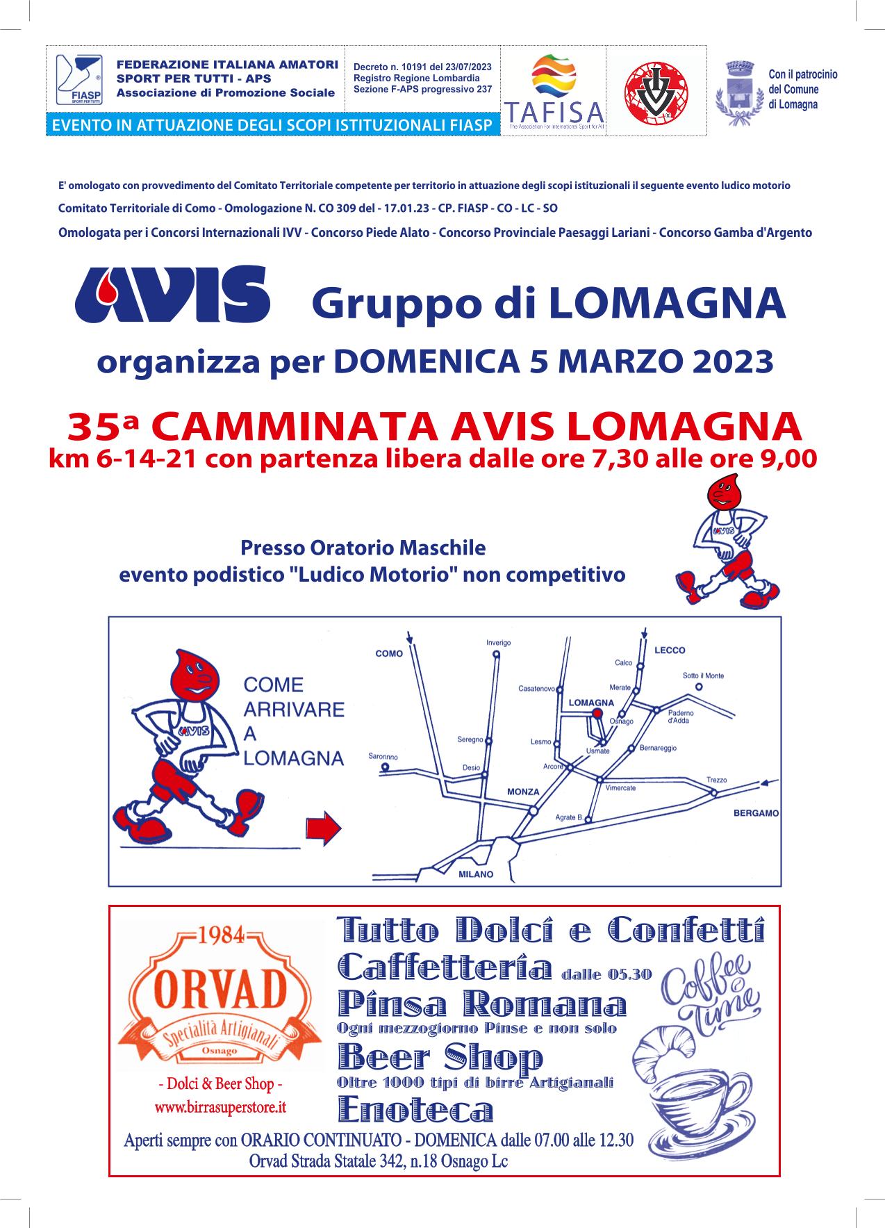 35a Camminata Avis Lomagna