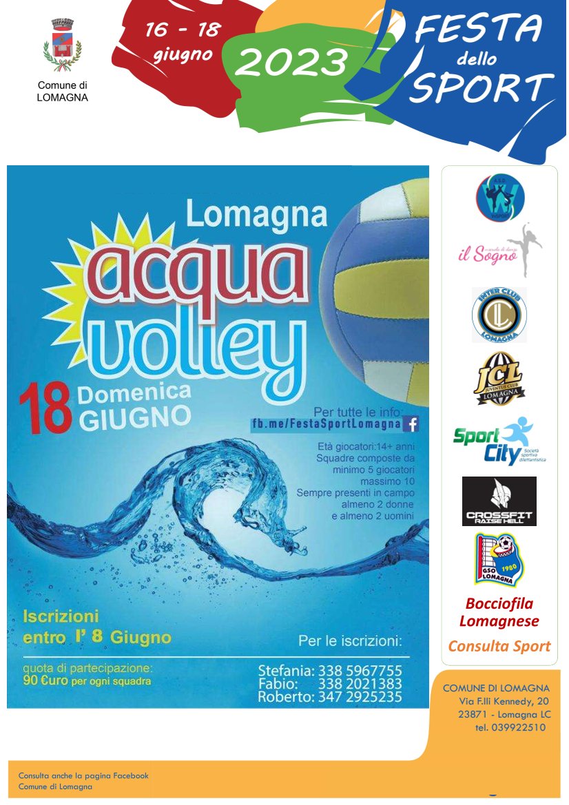 Festa dello sport: acqua volley