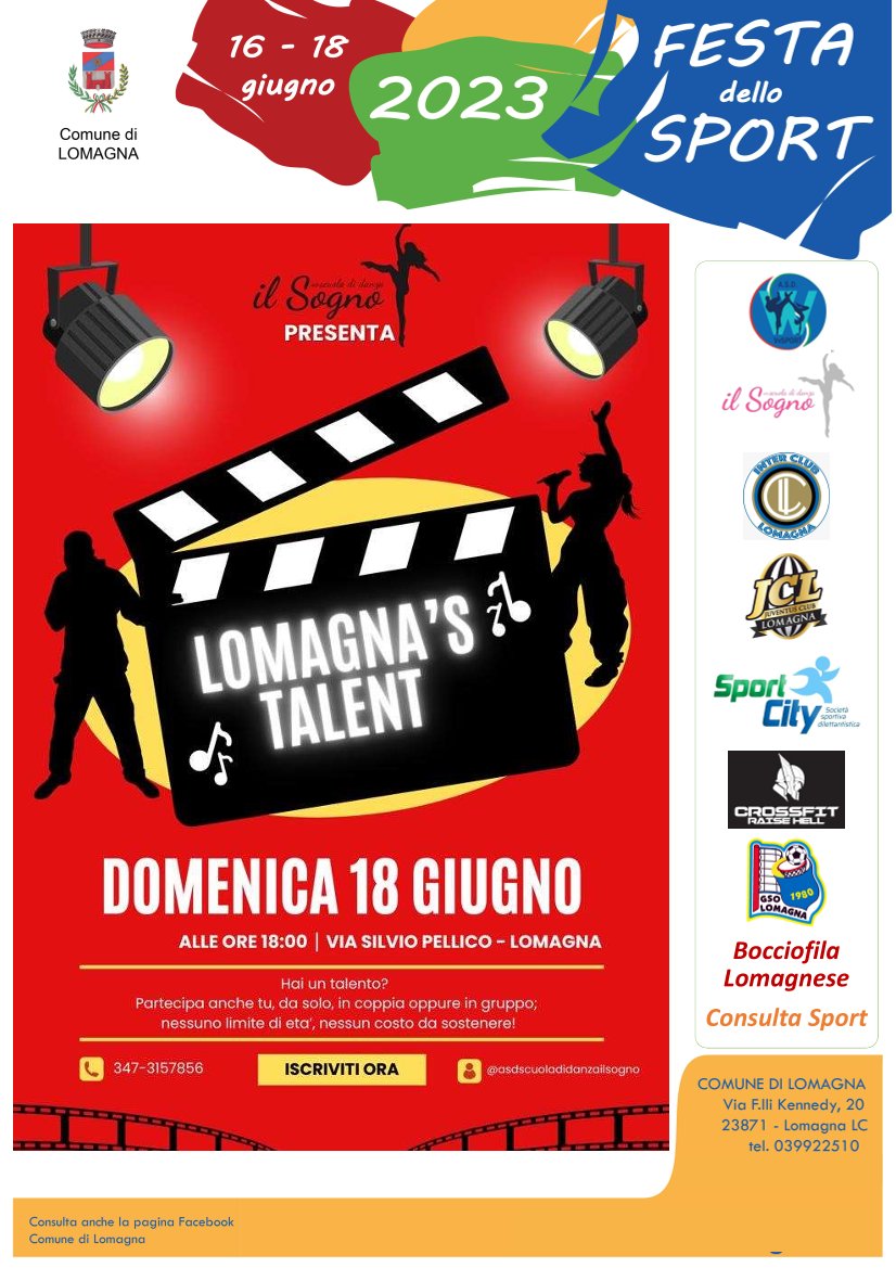 Festa dello sport: lomagna's talent