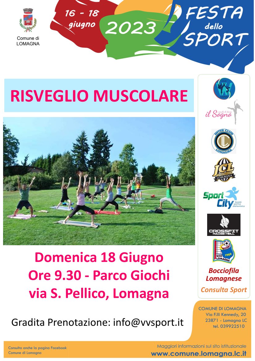 Festa dello Sport: Risveglio muscolare