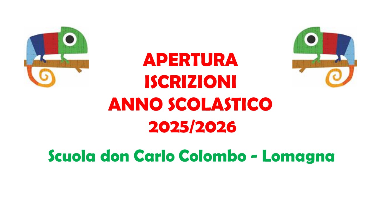 Apertura iscrizioni scuola dell'infanzia per l'anno scolastico 2025/2026 