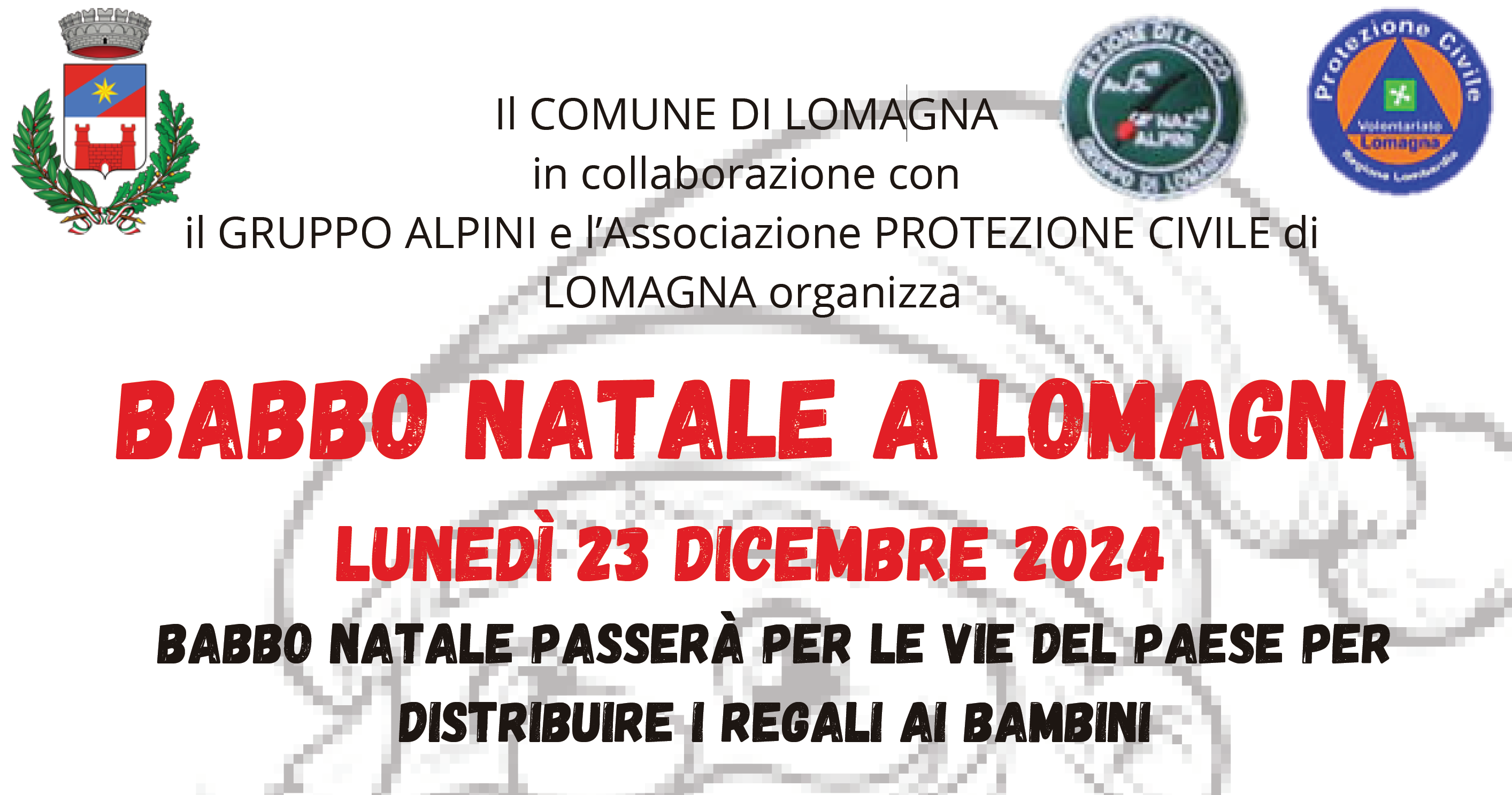 Babbo Natale a Lomagna!