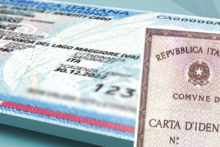 Proroga validita’  fino al 30 settembre 2021 (non per l’espatrio)  delle carte identita’ con scadenza dal 31 gennaio 2020